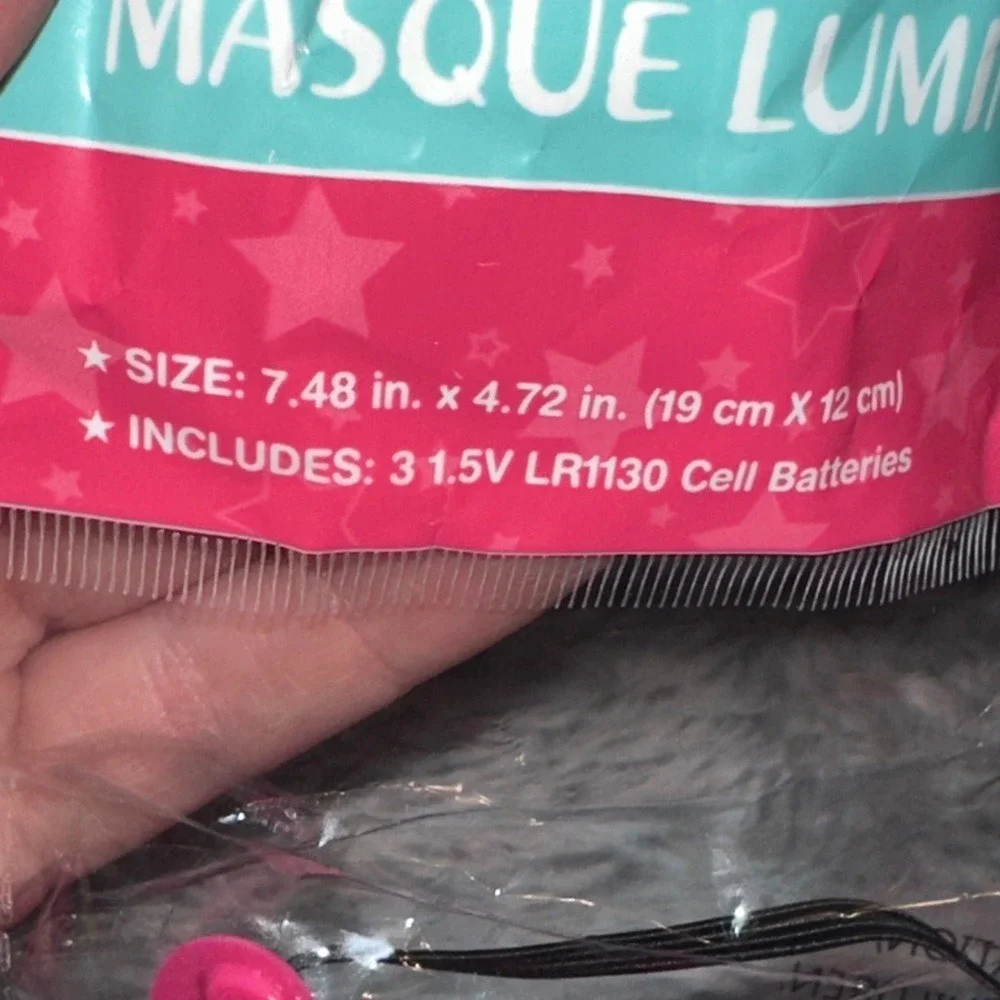 Just Pretending Pink Light-Up Masquerade Mask Kids Costume Accessory New